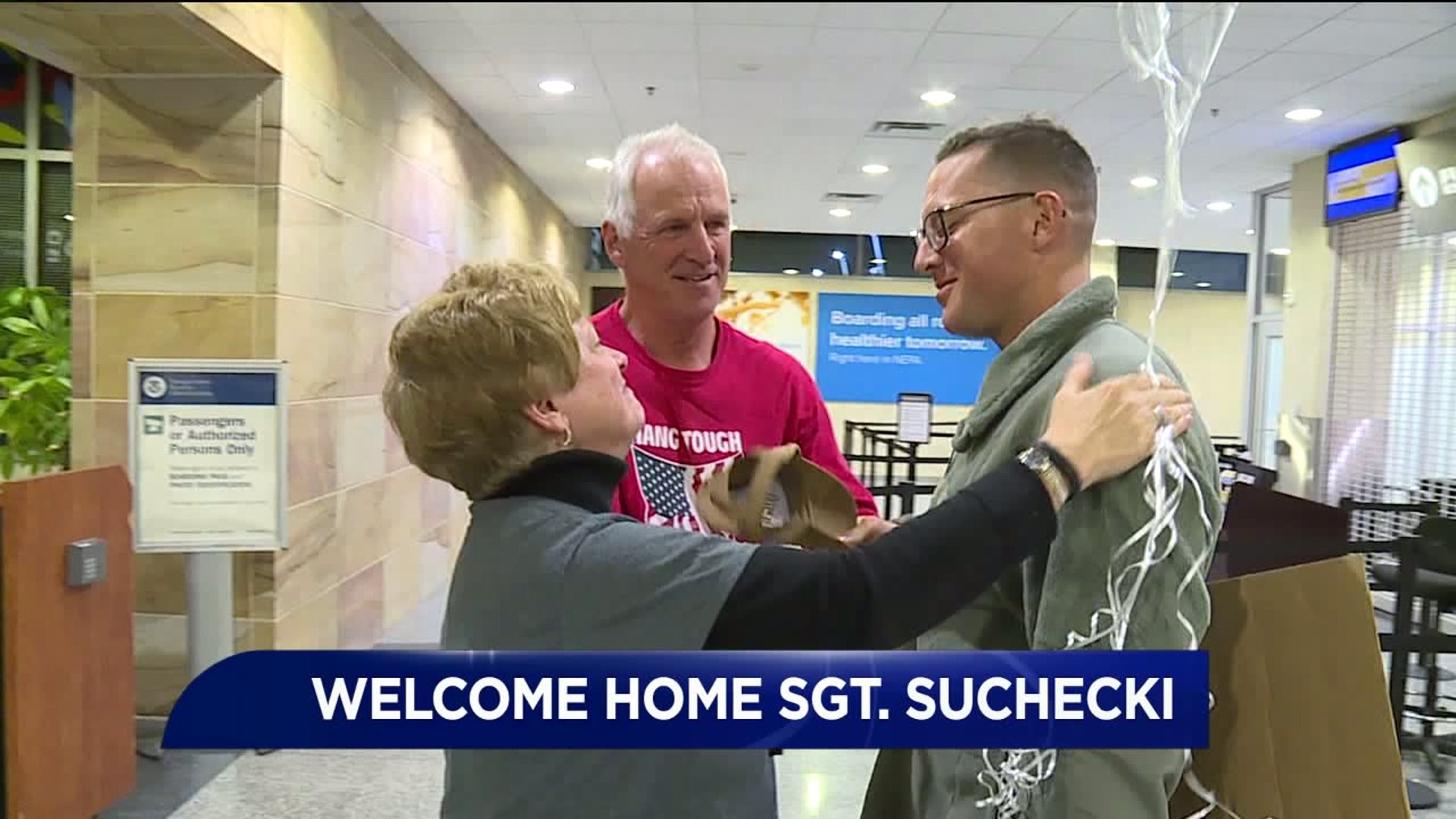 Soldier Welcomed Home in Luzerne County