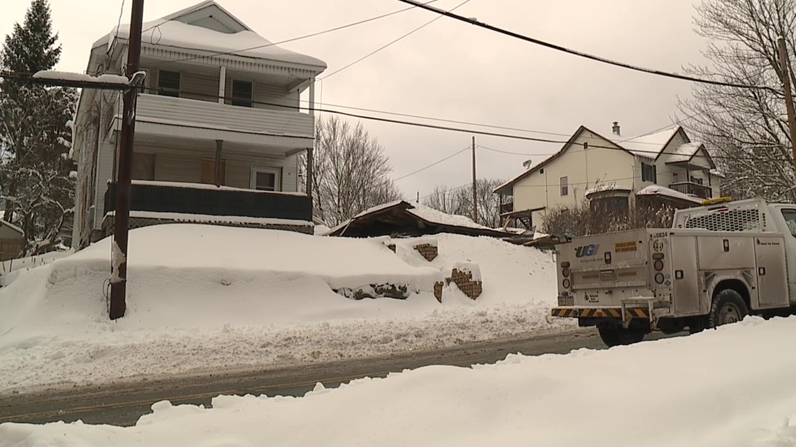 Home collapses under weight of snow
