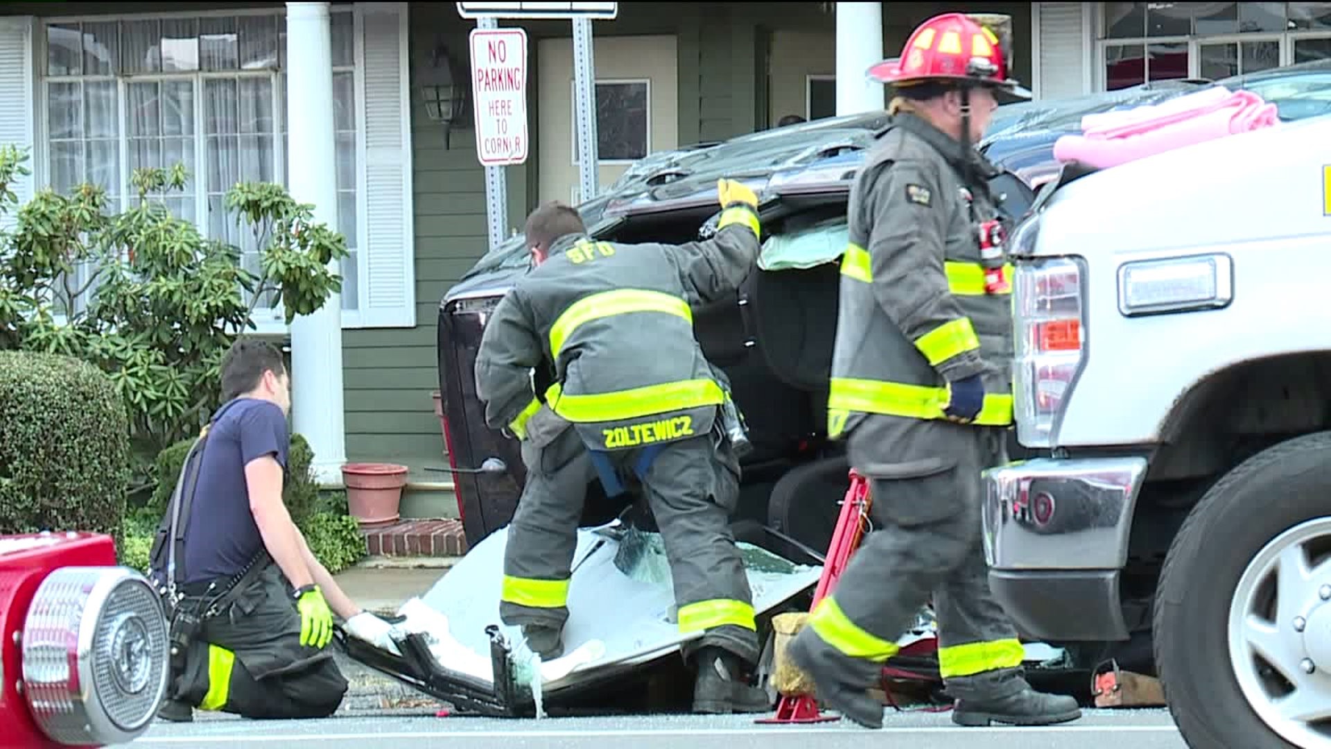 Driver Rescued after Scranton Wreck