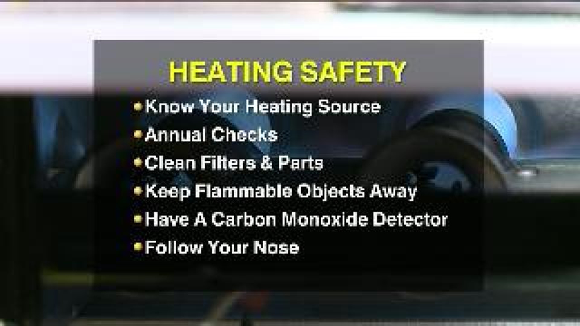 Heating Safety Tips During Arctic Blast