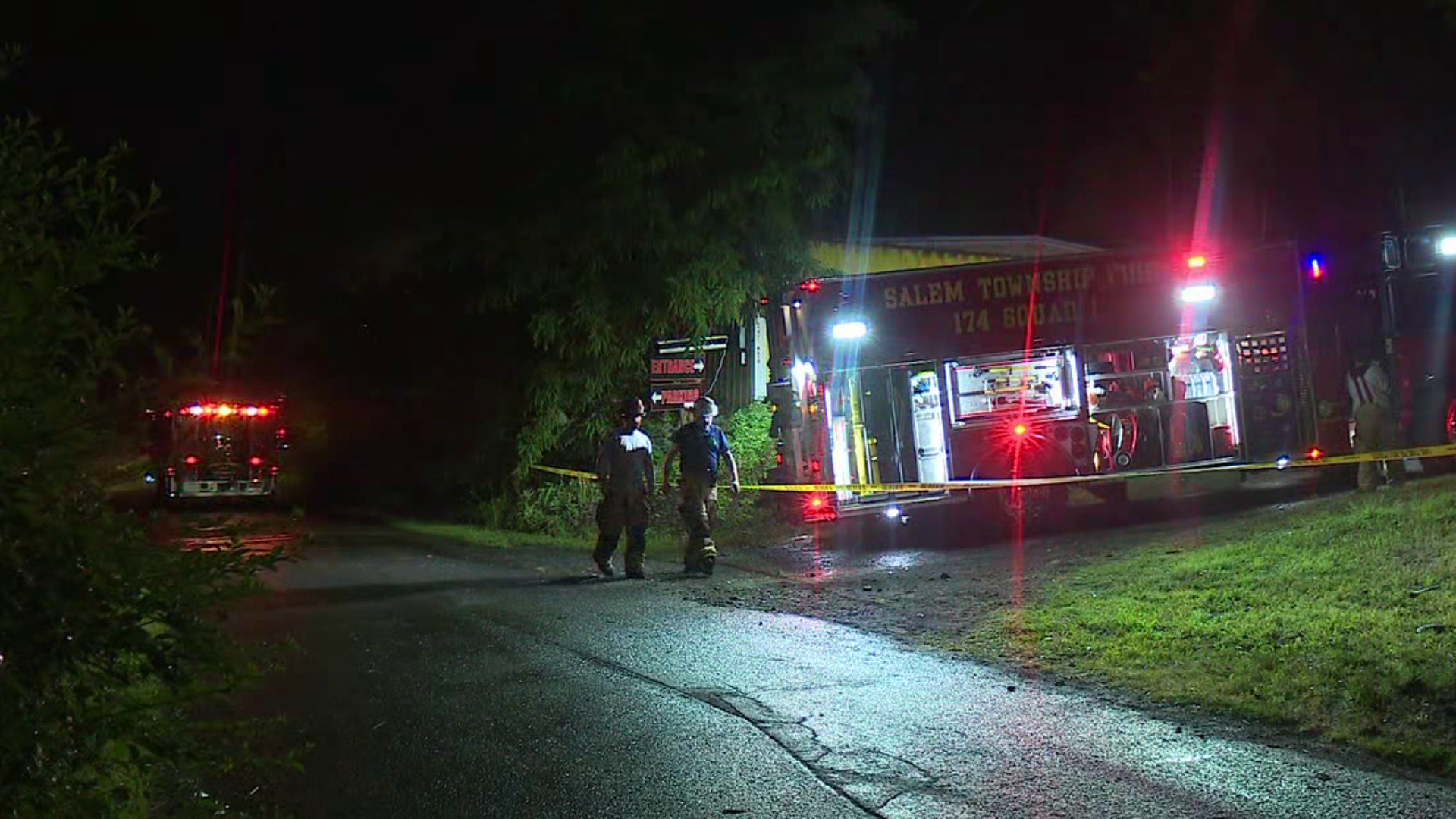 The fire marshal's expected Friday at the scene of a business fire in Luzerne County.