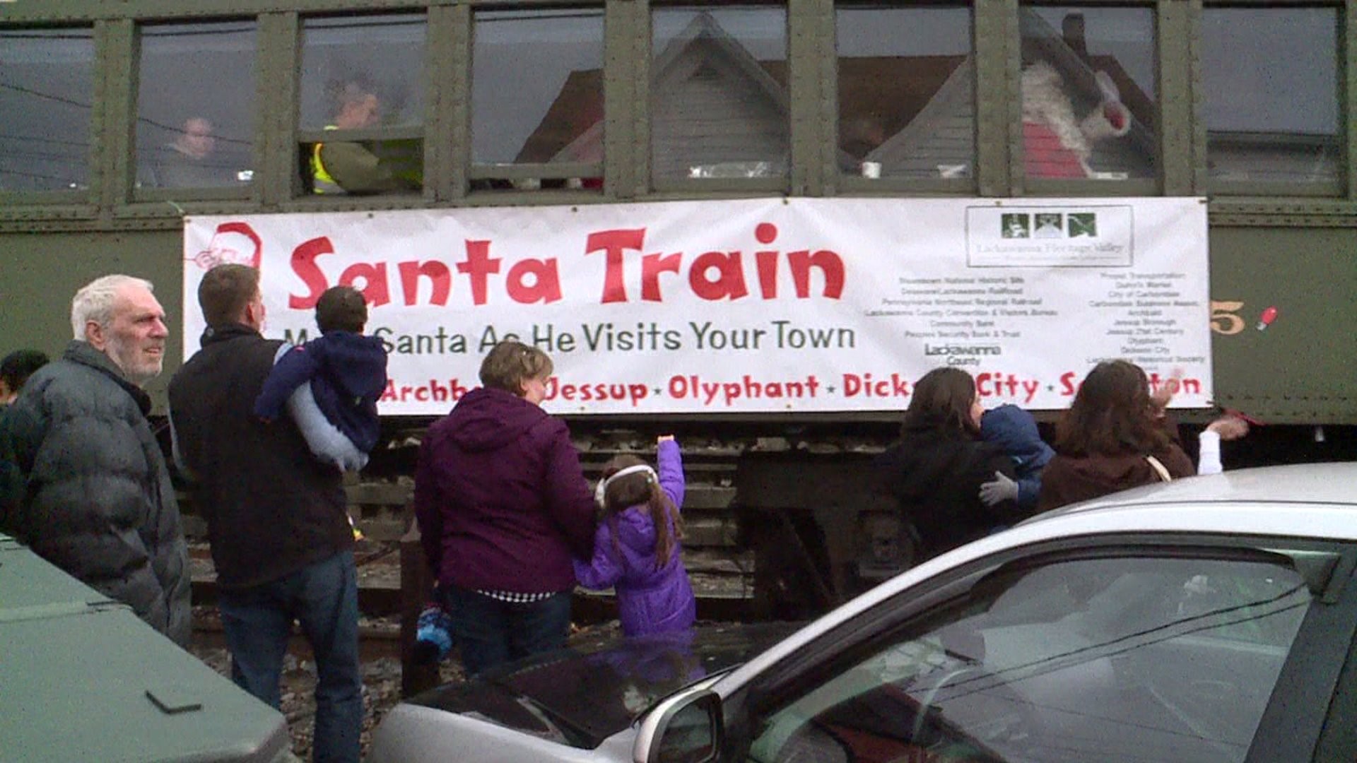 Santa Train Pulls into Lackawanna County Stations
