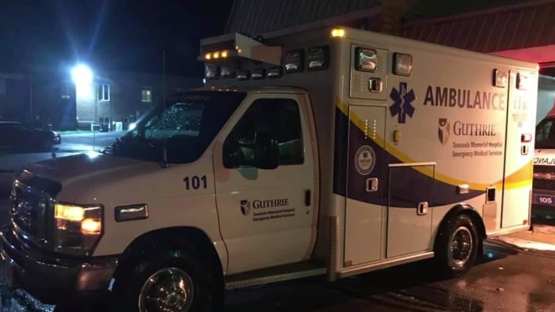 The advanced life support ambulance was parked in front of the emergency department at Robert Packer Hospital in Sayre.