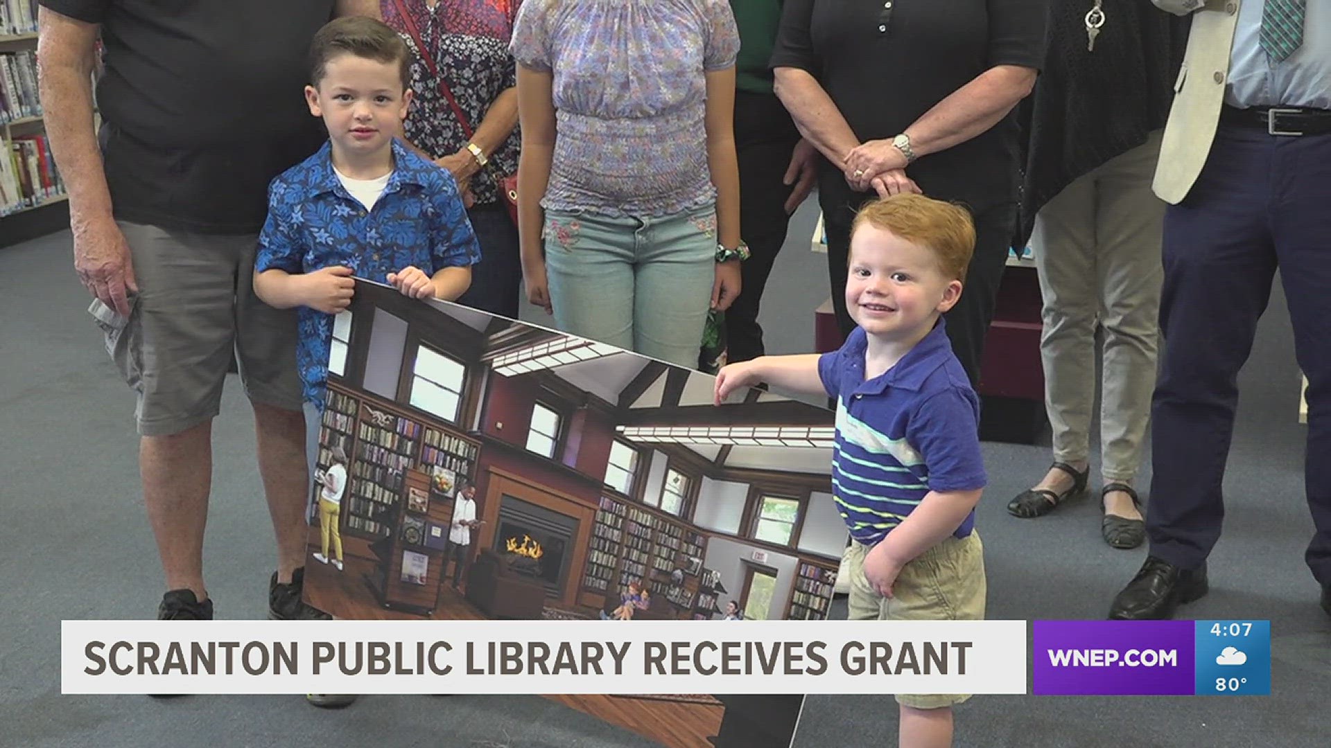 The Scranton Public Library received a $2,500 grant Tuesday.