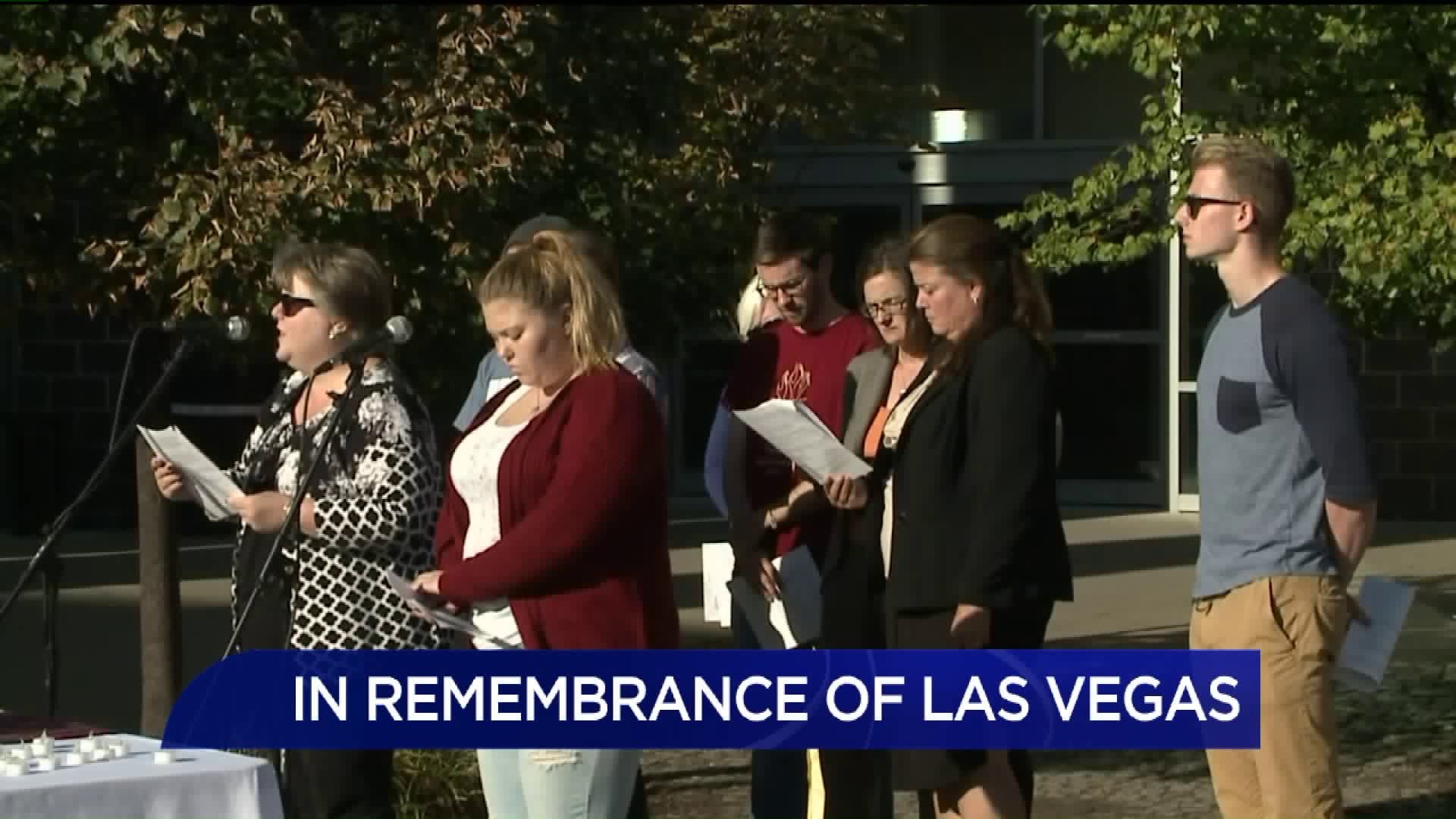 Vigil at University of Scranton for Las Vegas Victims