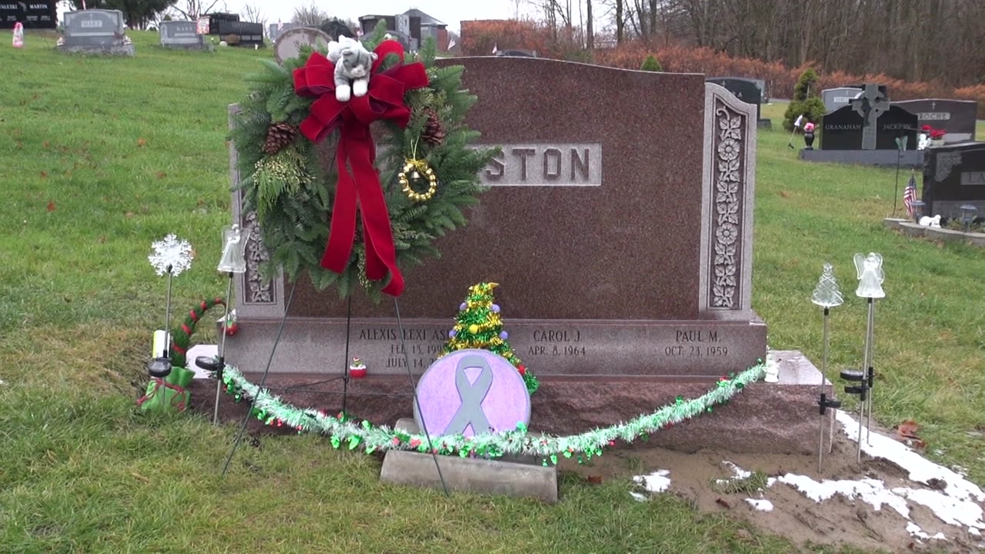 Ken Rohland never met Lexi Caviston-Ashmar but when he heard that Christmas decorations had been stolen from her gravesite in Scranton, he took it personally.