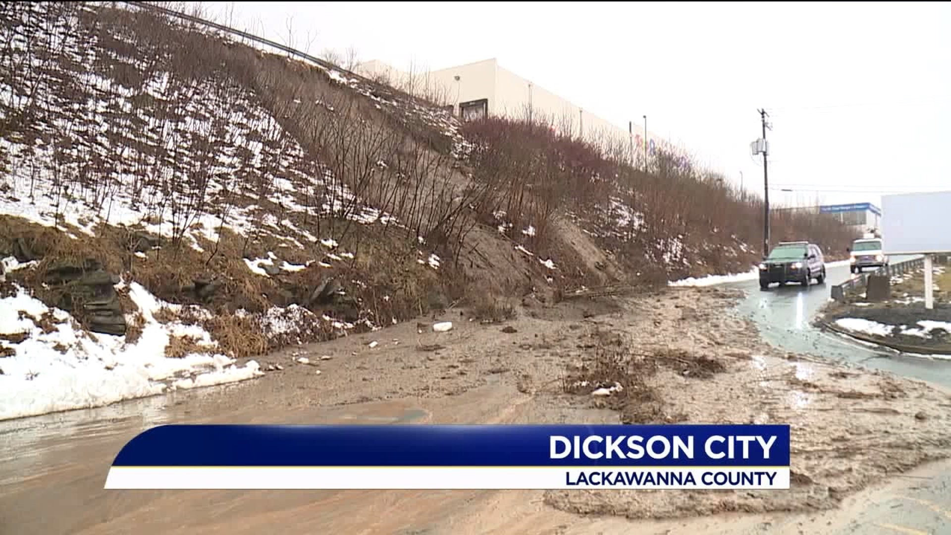 Heavy Rain Causes Mudslide in Lackawanna County