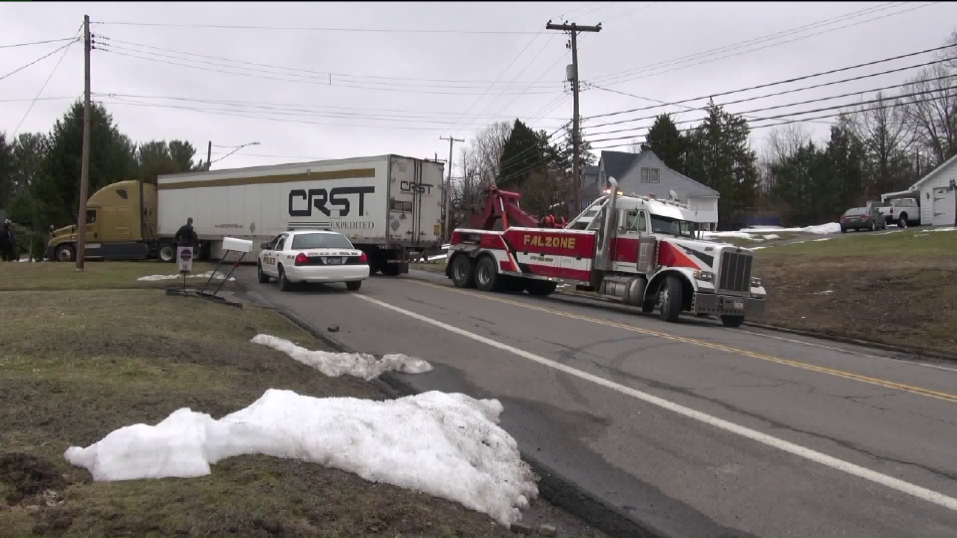 Stuck Truck Draws Ire from Residents