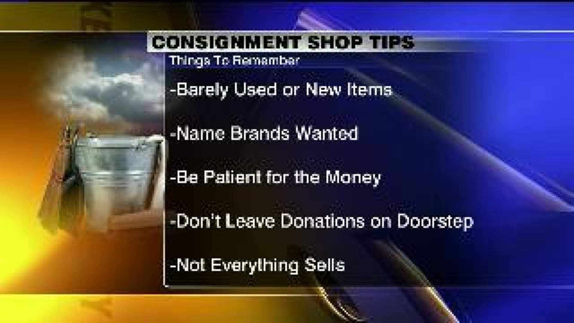 Consignment Shop Tips