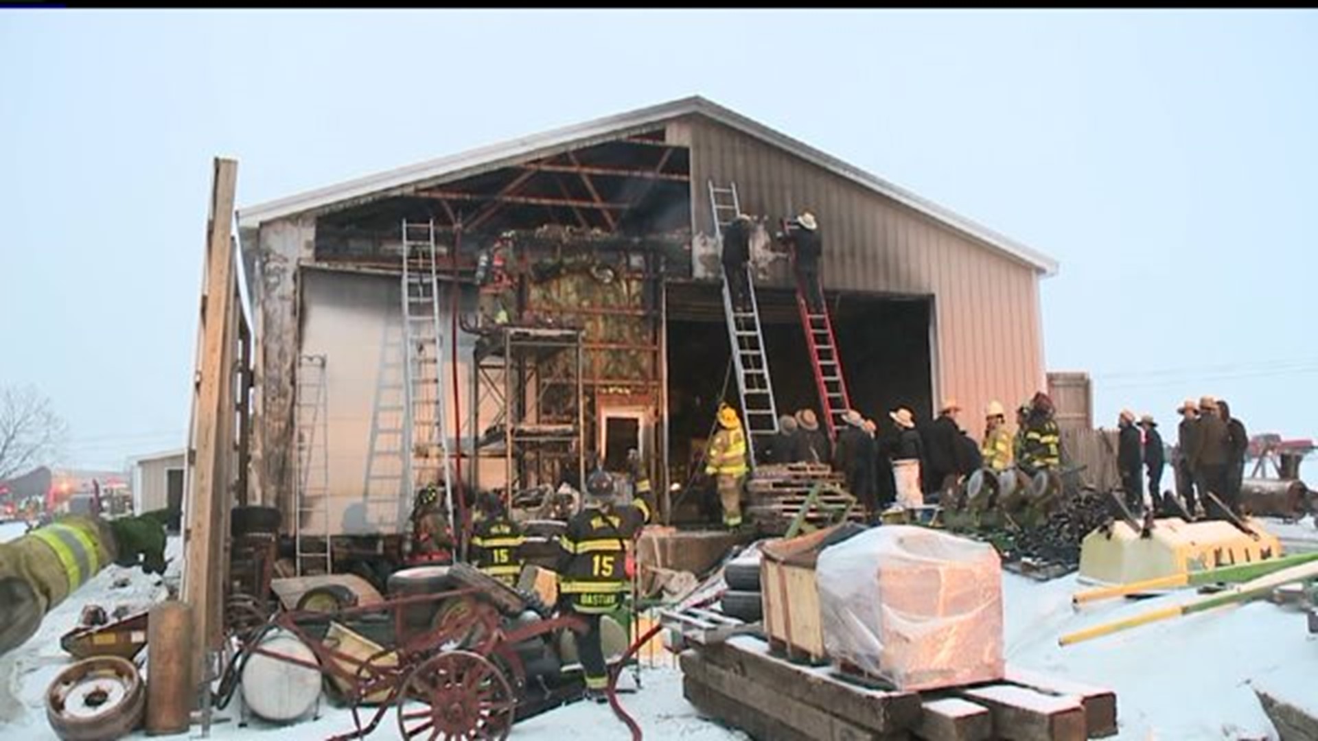 Farm Equipment Repair Shop Fire in Northumberland County