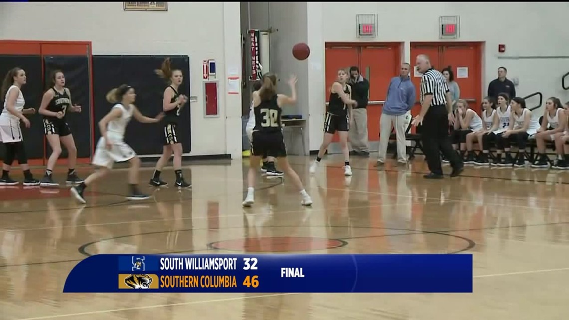 South Williamsport vs Southern Columbia girls basketball
