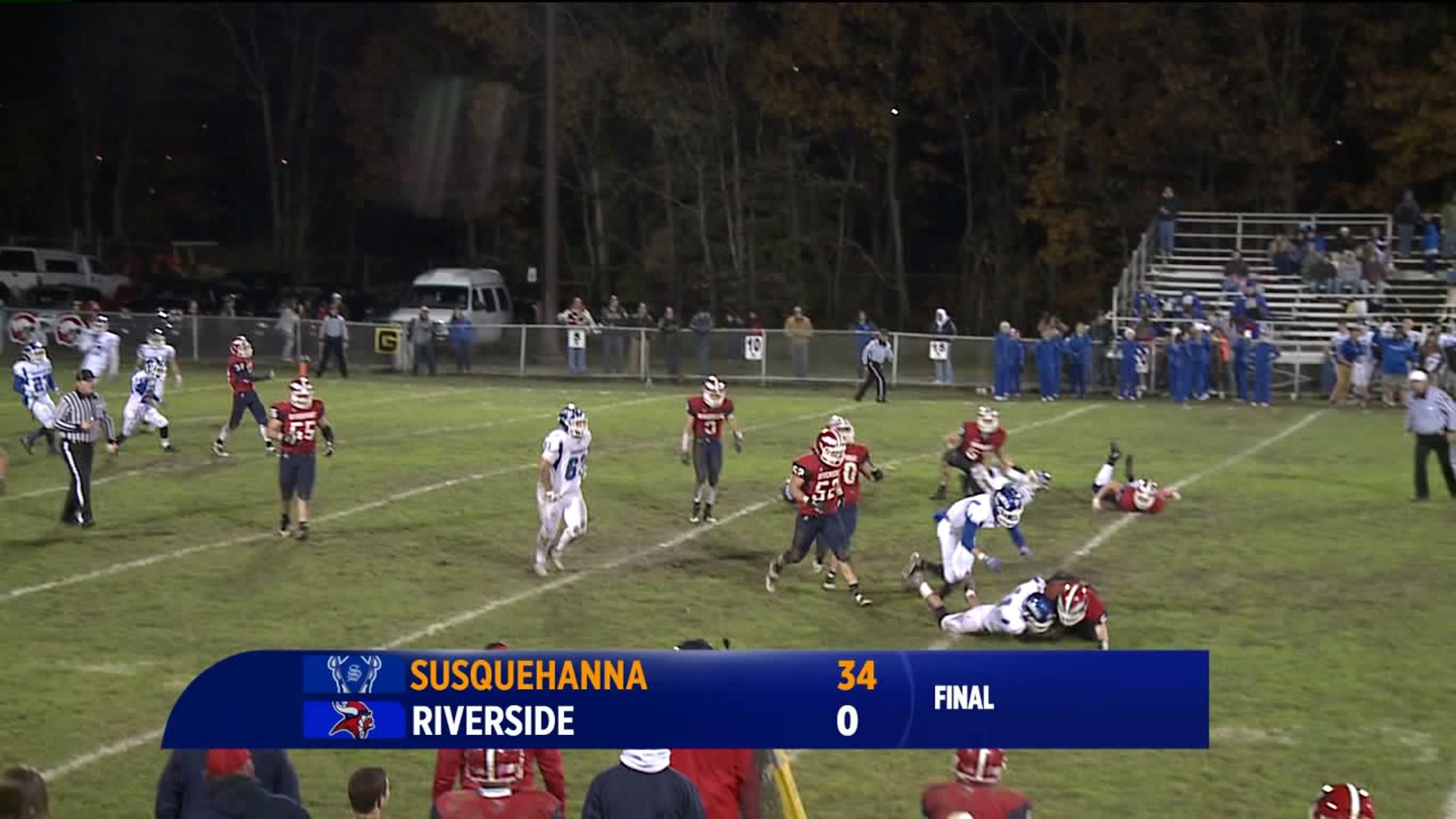 Susquehanna Blanks Riverside, 34-0 in District Semifinals