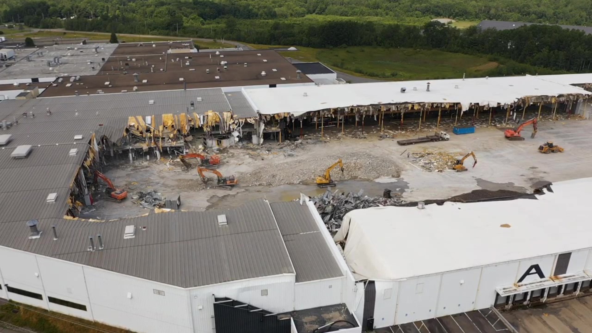 The building that housed one of the largest employers in Lackawanna County is being torn down to be replaced with something new.