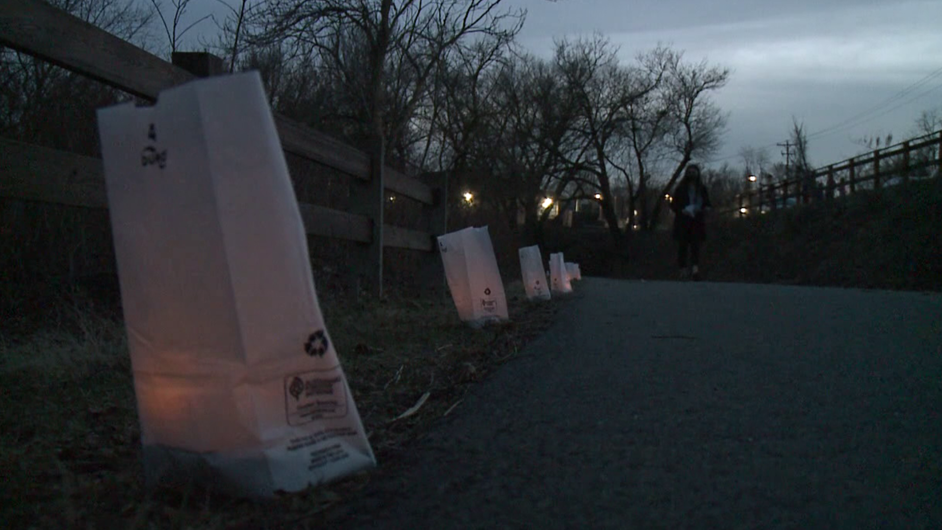 Luminaries were lit in Scranton on the one-year anniversary of the first confirmed person to have died from COVID-19 from Lackawanna County.
