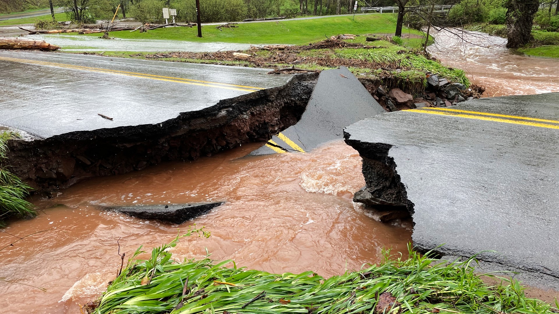 Flash flooding and runoff from strong storms hit parts of our area overnight, closing roads and causing damage.