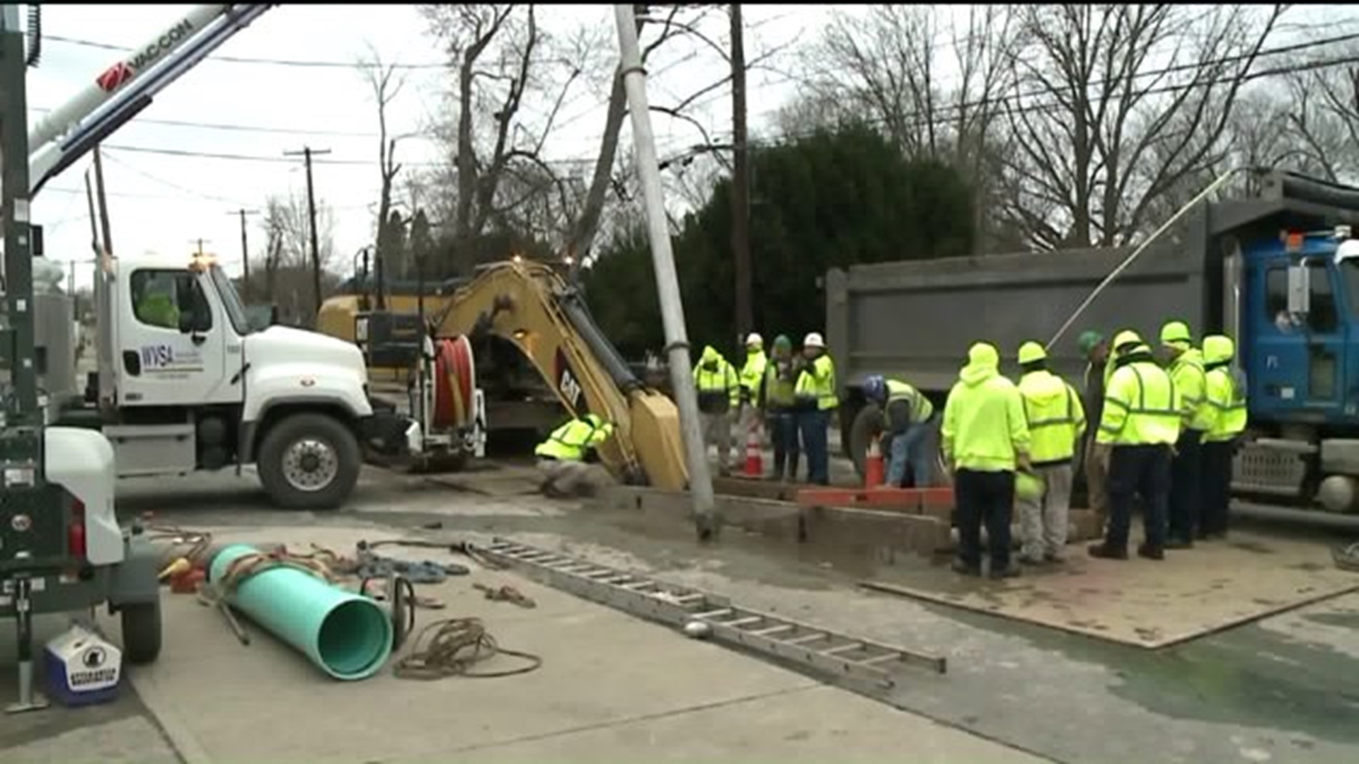 Repairs to Wilkes-Barre Sewer Line to Continue