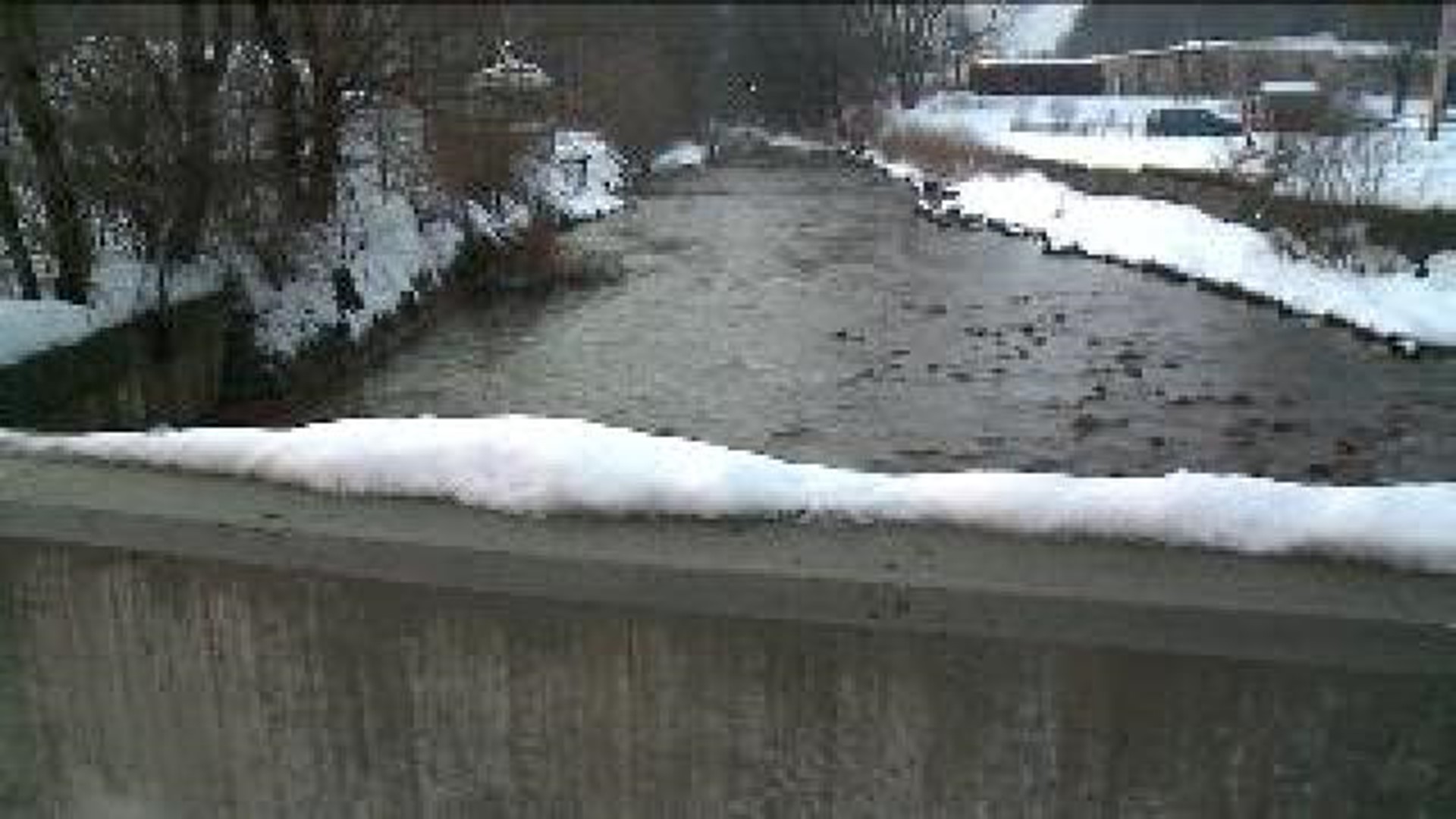Flood Concerns As Snow Melts In Port Carbon; New Bridge To Come