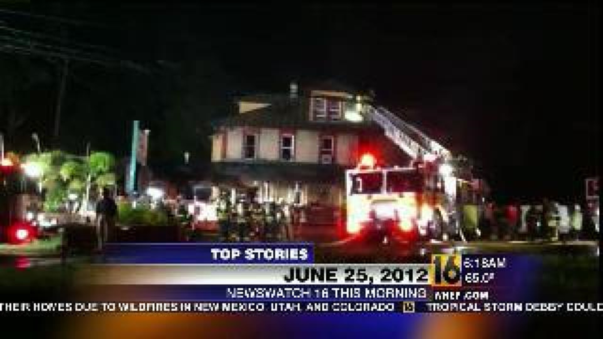 Restaurant Ripped by Flames