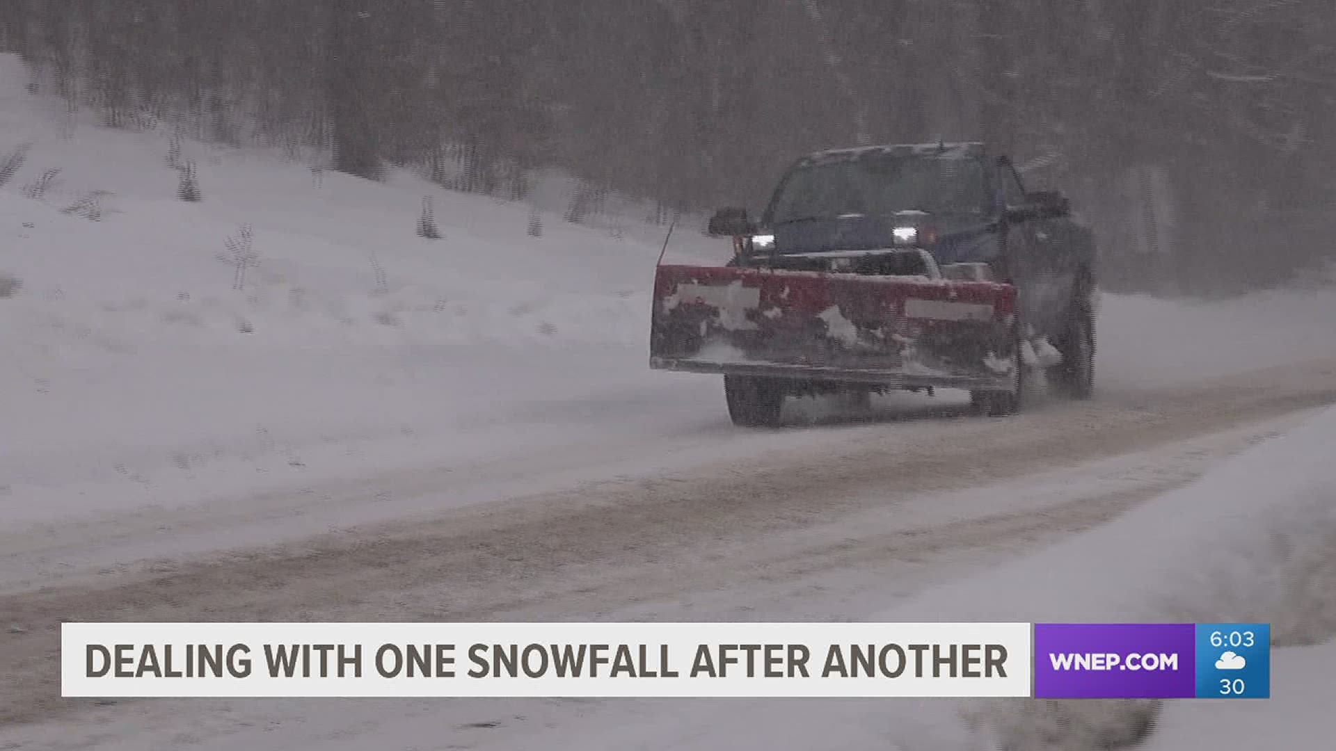 People in Wayne County have deja vu with more snow to clean up and road conditions that are not ideal.