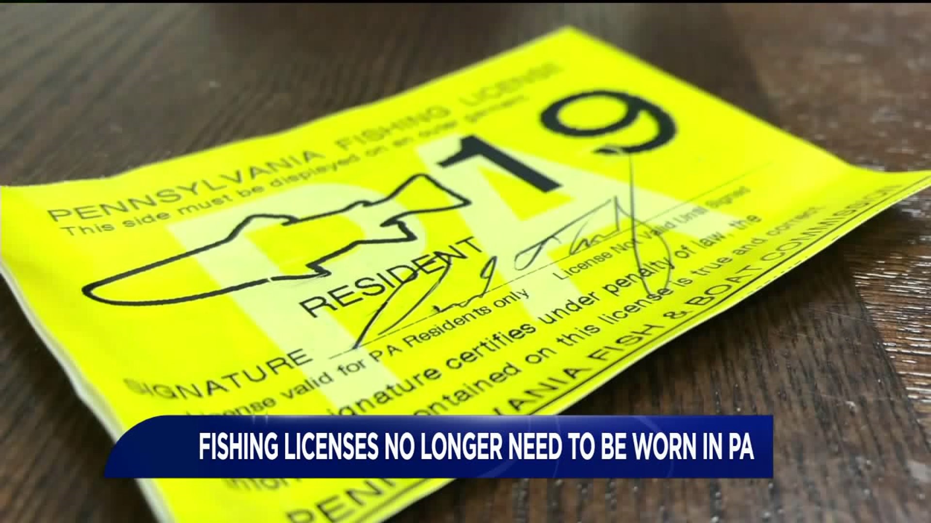 Anglers No Longer Have to Display Fishing Licenses