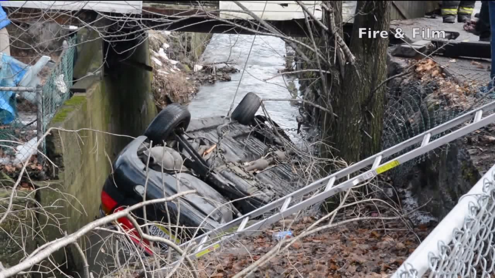 Schuylkill County Police Rescue Driver After Car Ends Up in a Creek