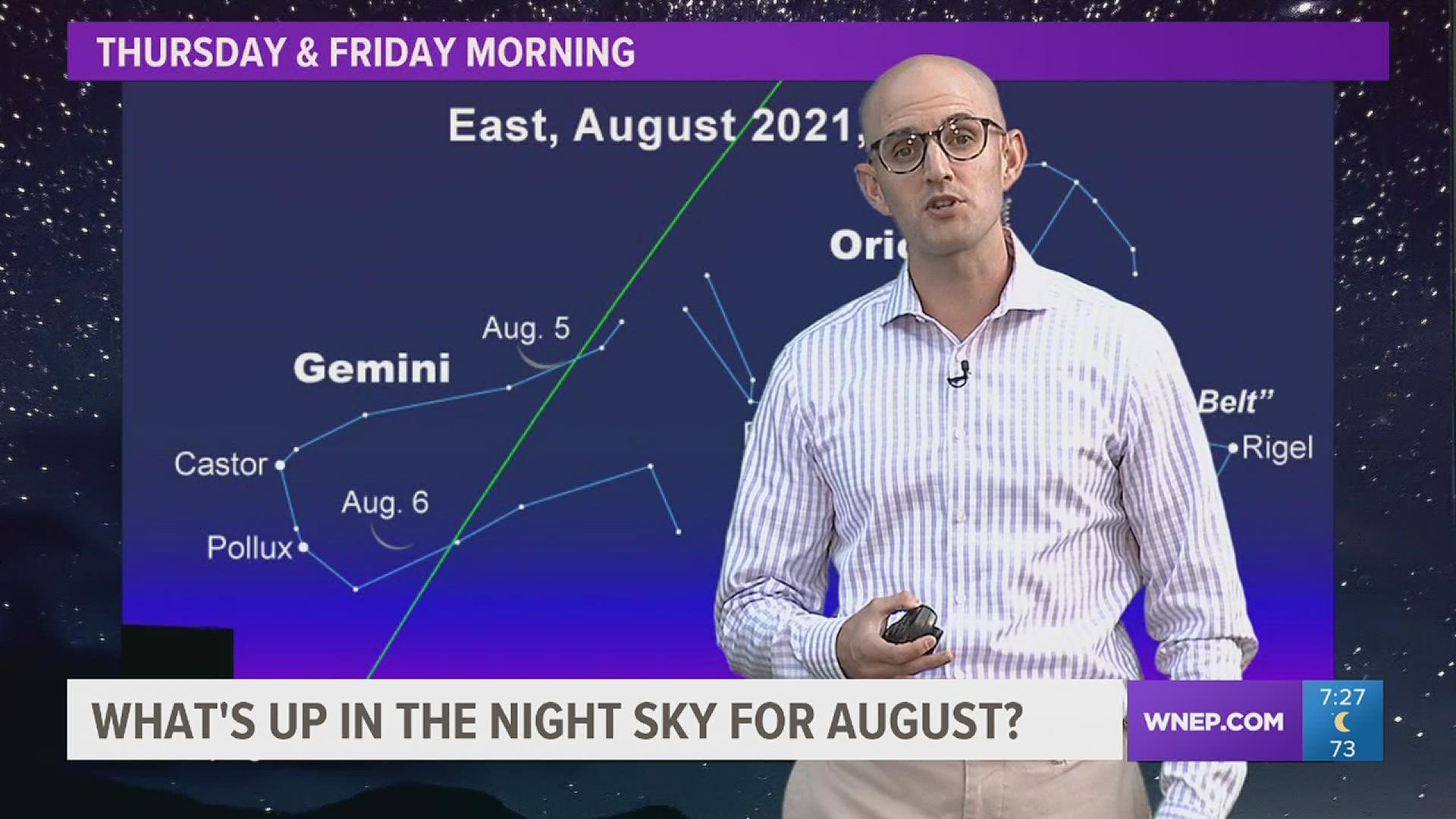 John Hickey outlines all the things to look for in August sky including a rather large meteor shower.