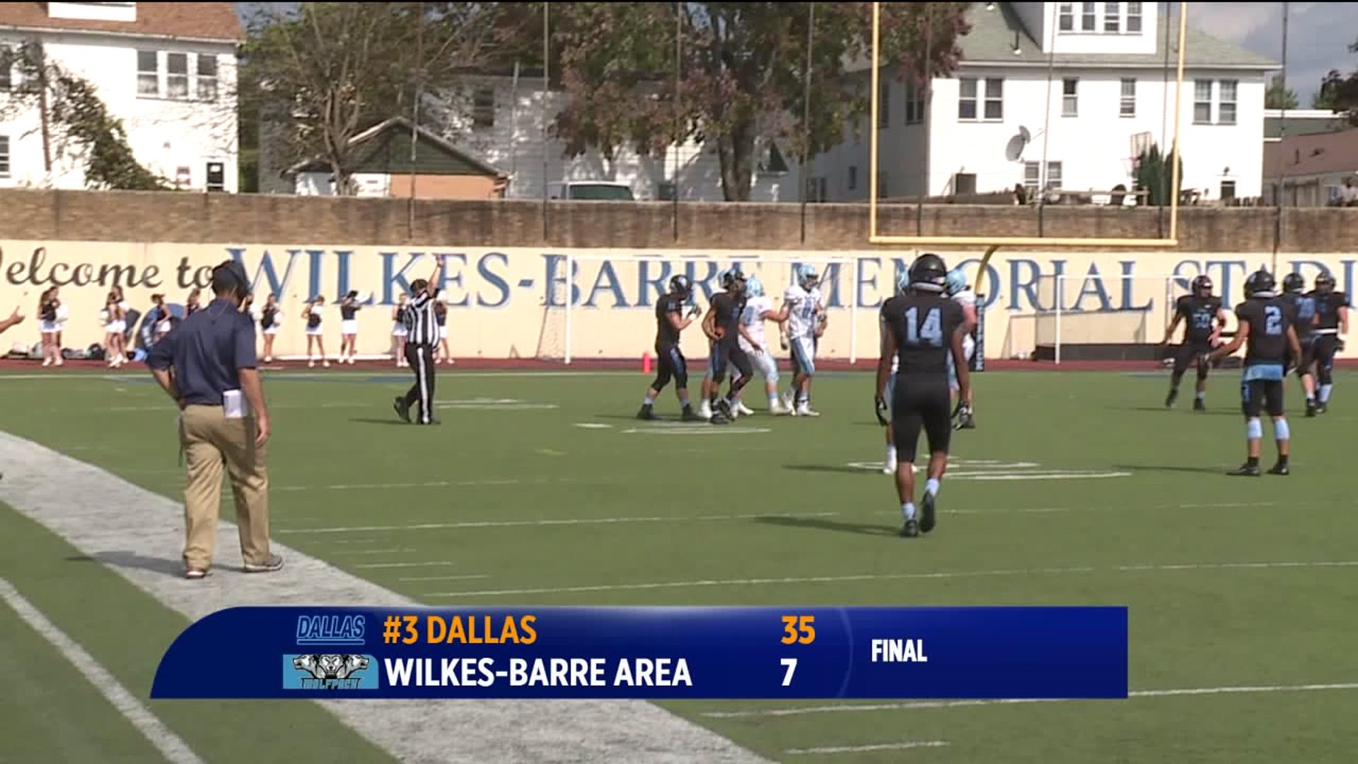 Dallas Rolls to 35-7 Win at Wilkes-Barre Area