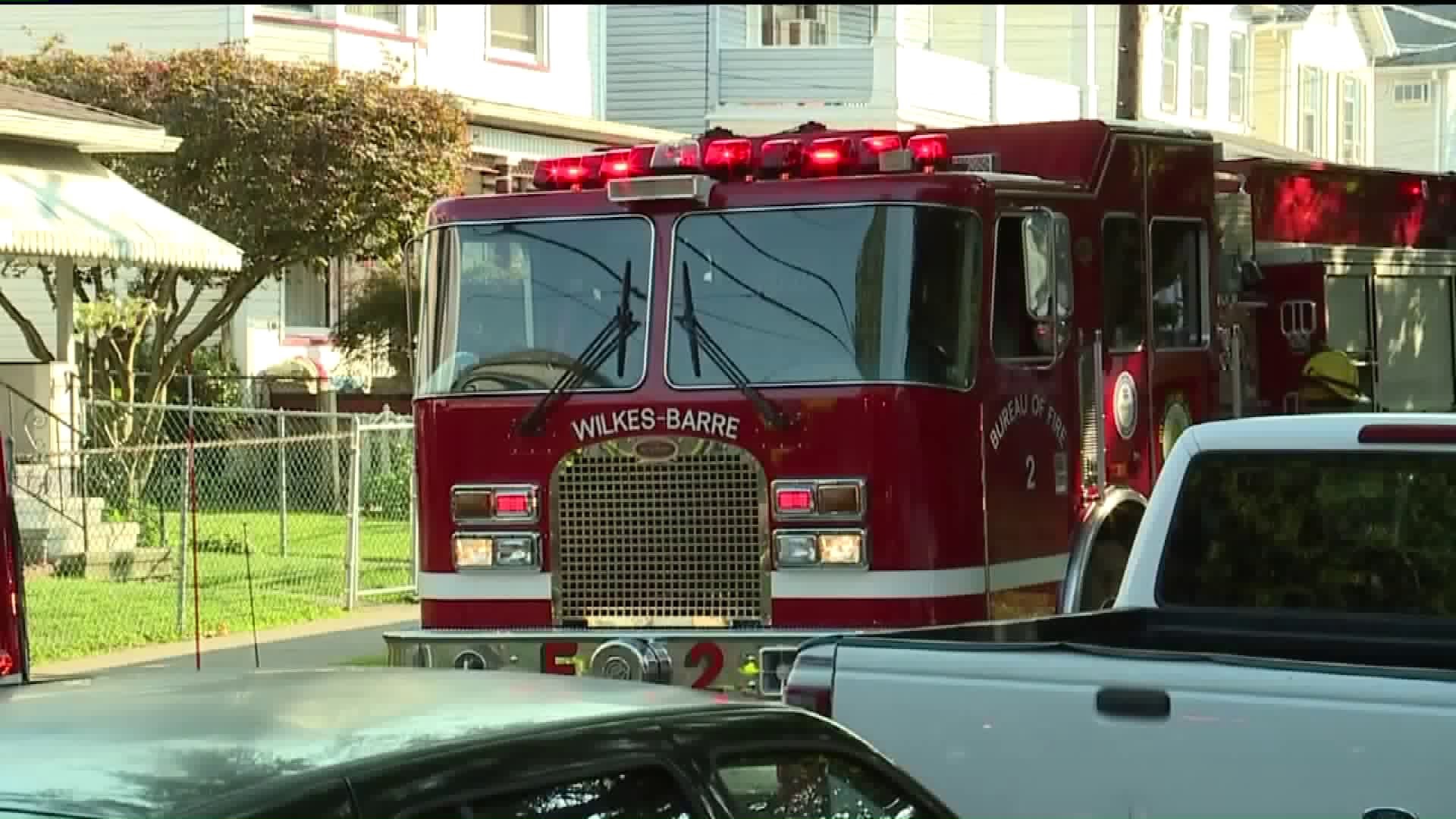 Home Damaged by Flames in Wilkes-Barre