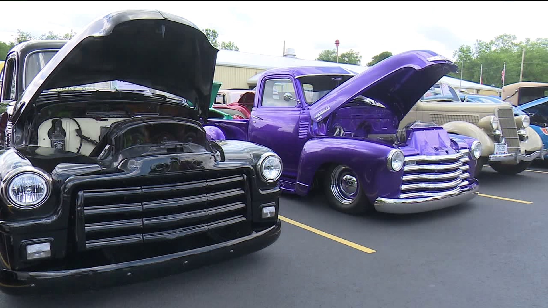 Classic Cars on Display in Old Forge