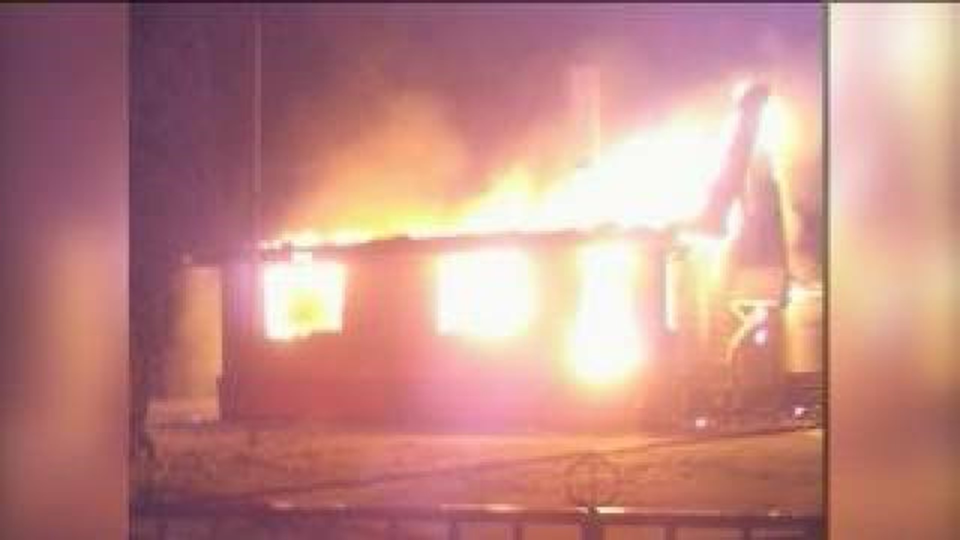 Summer Home Goes Up in Flames