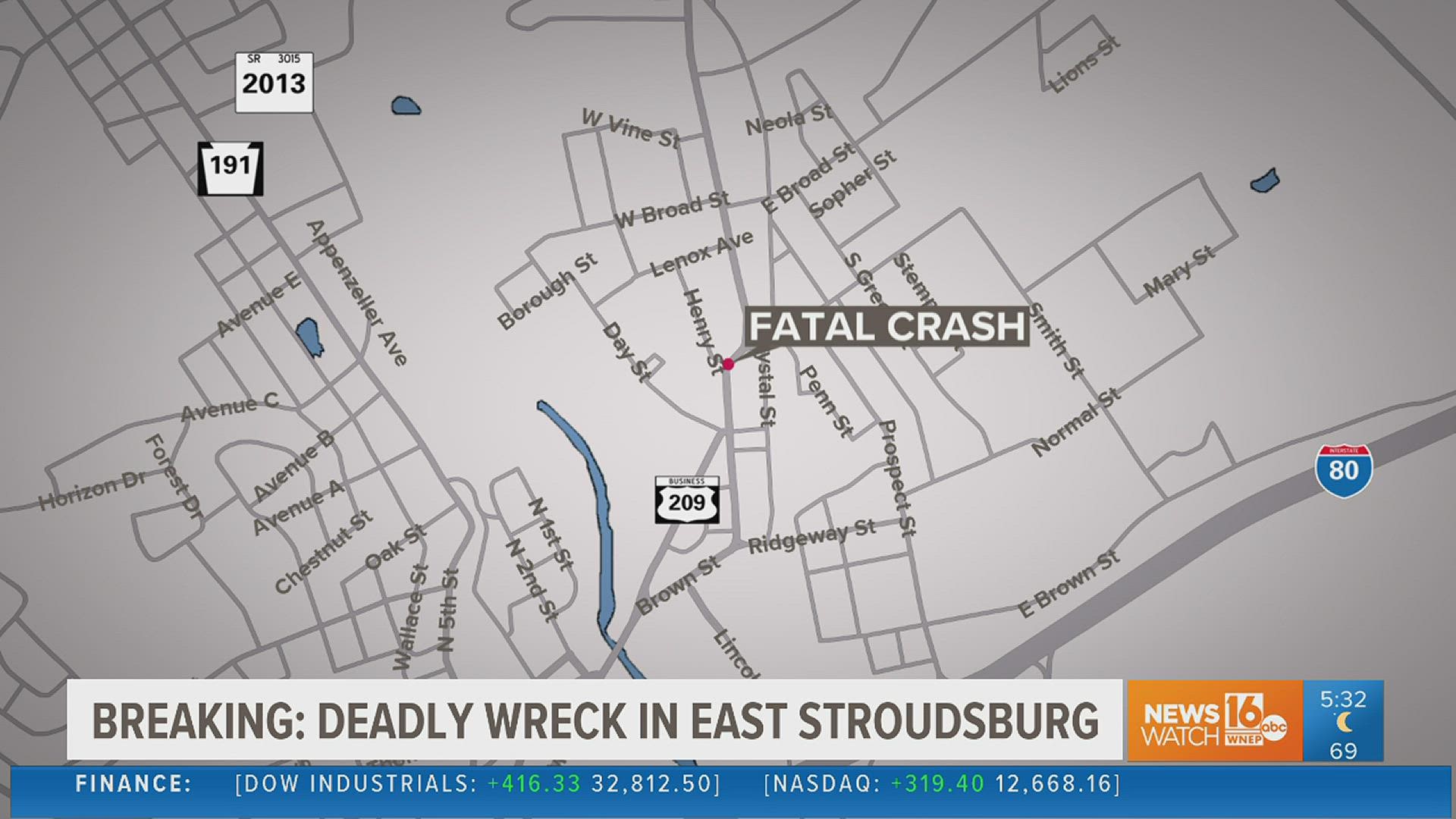 At least one person is dead after a crash late Wednesday night in Monroe County.