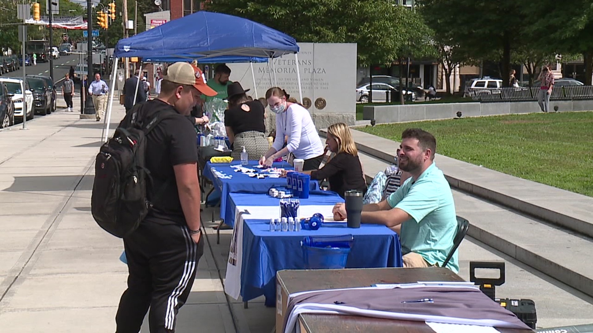 The Lackawanna County Department of Human Services sponsored a job fair in conjunction with CareerLink on Courthouse Square.