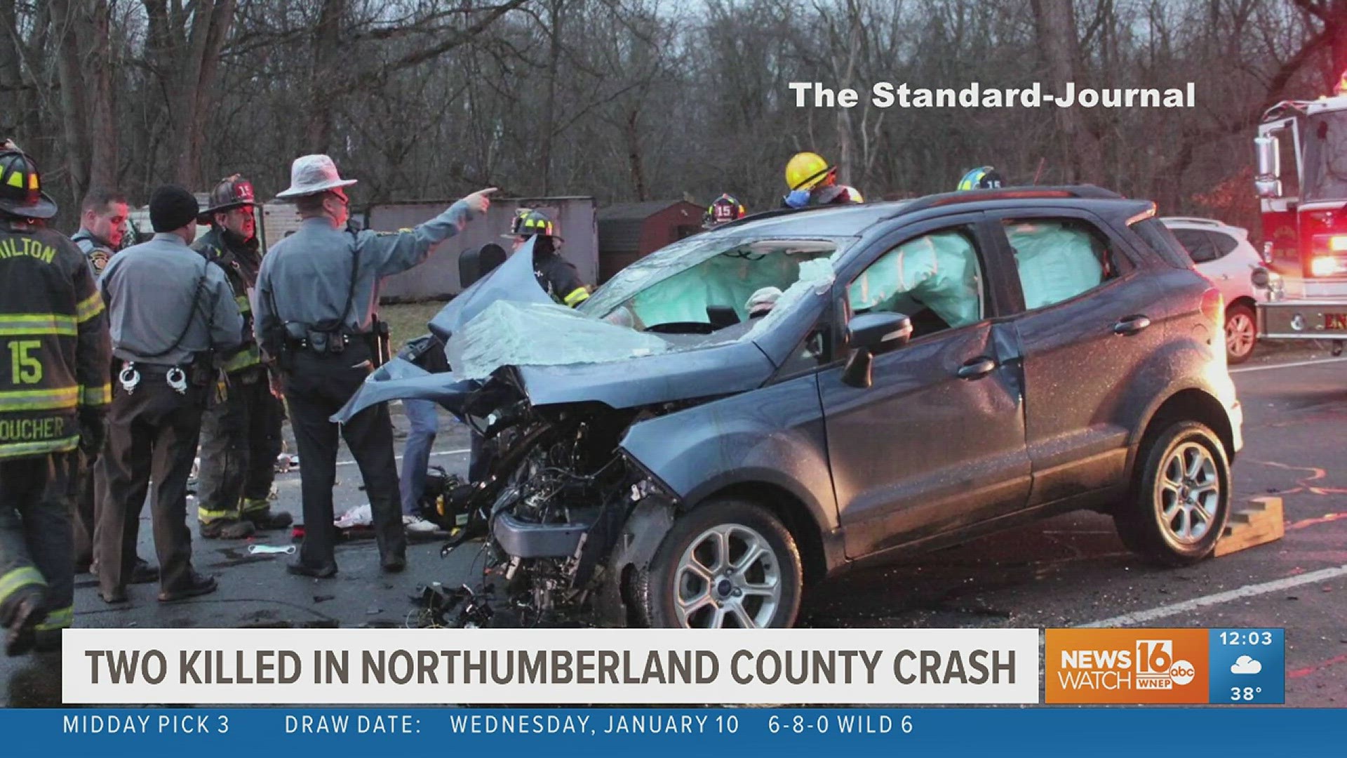 The deadly head-on crash happened on Route 405 in Turbot Township Wednesday afternoon.