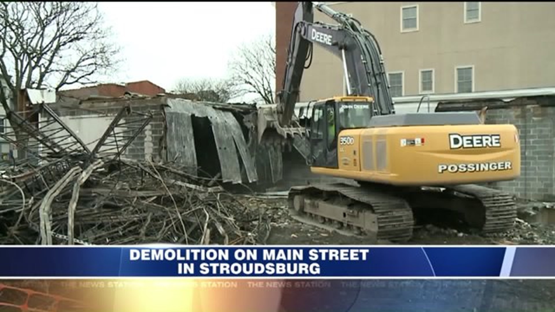 Demolition in Downtown Stroudsburg