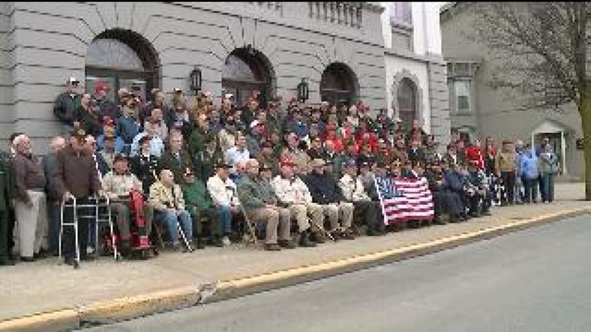 Clinton County Veterans Pose for a Picture