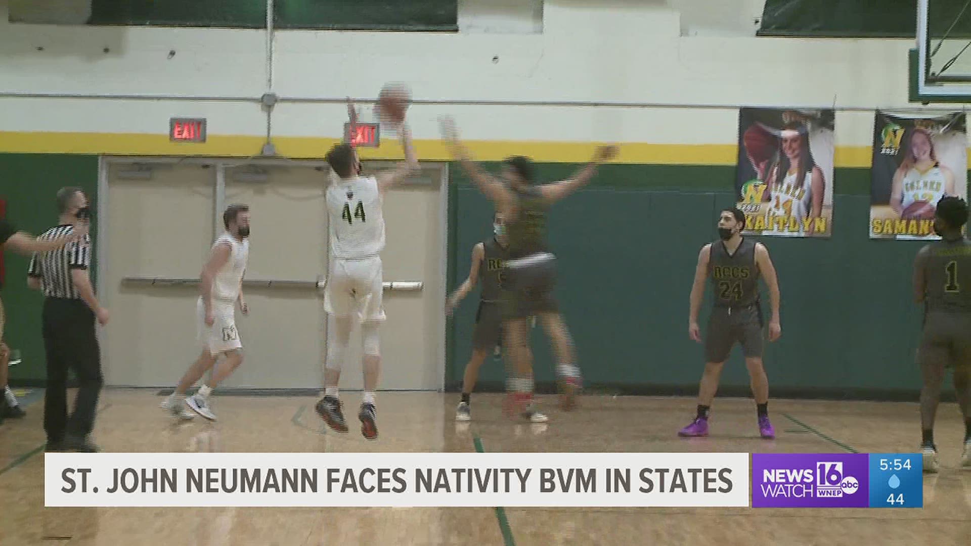 St. John Neumann boys basketball preparing for their quarterfinal game versus Nativity BVM in