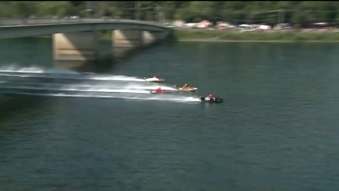 Boaters in Lock Haven for Regatta
