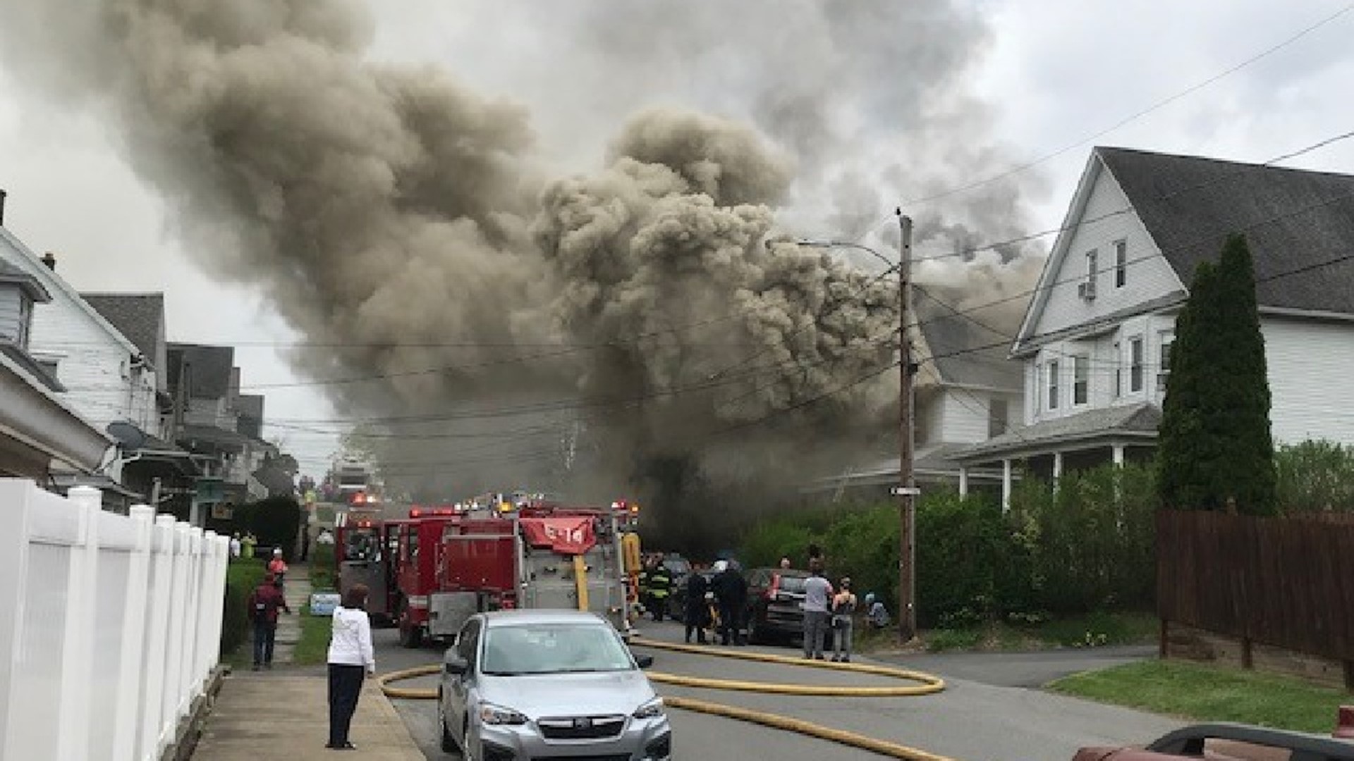 Crews in Lackawanna County were called out Monday morning to fire the fire in West Side.