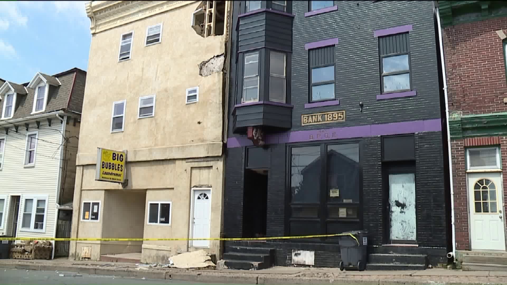 Building Has Crumbling Facade in Luzerne County