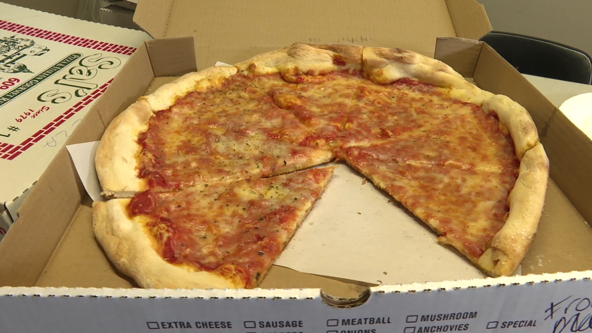 A group of pizzerias in Schuylkill County came together to send free food to workers who have been helping out in the community.