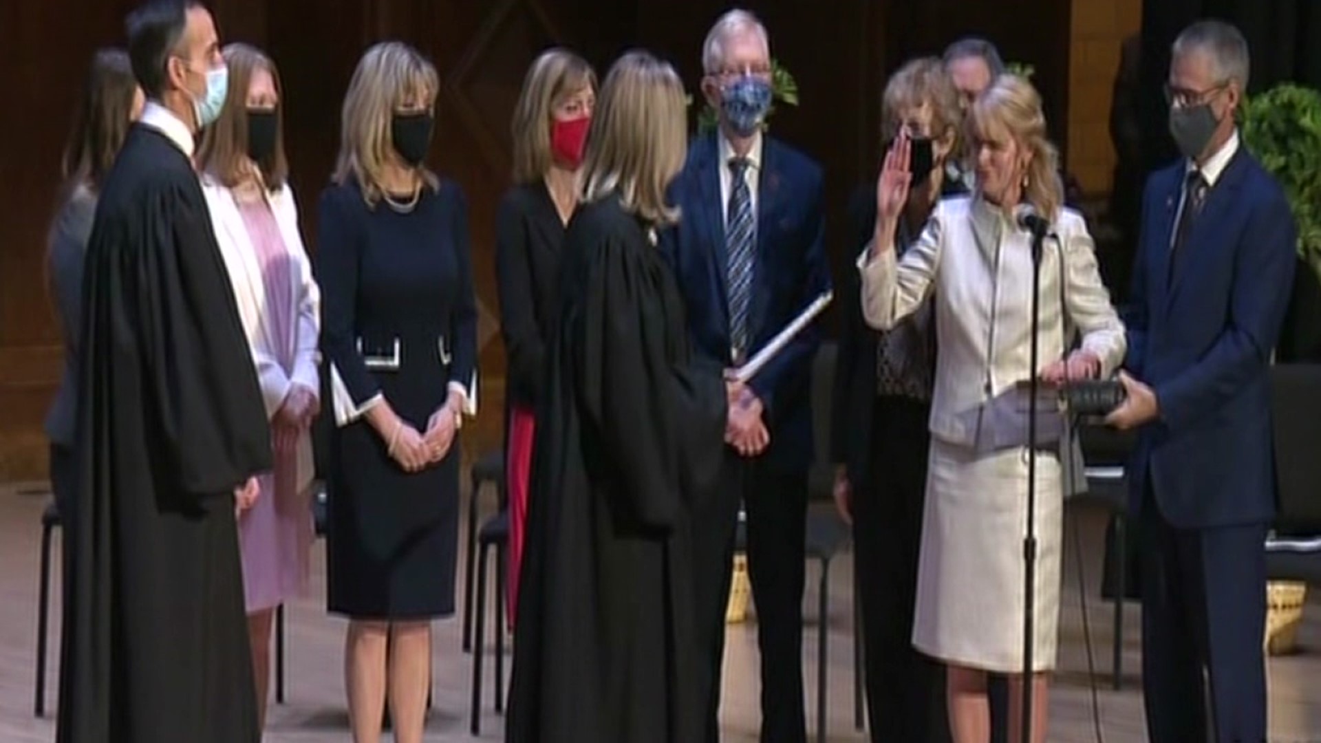 Garrity was sworn in as treasurer during a ceremony in Harrisburg.