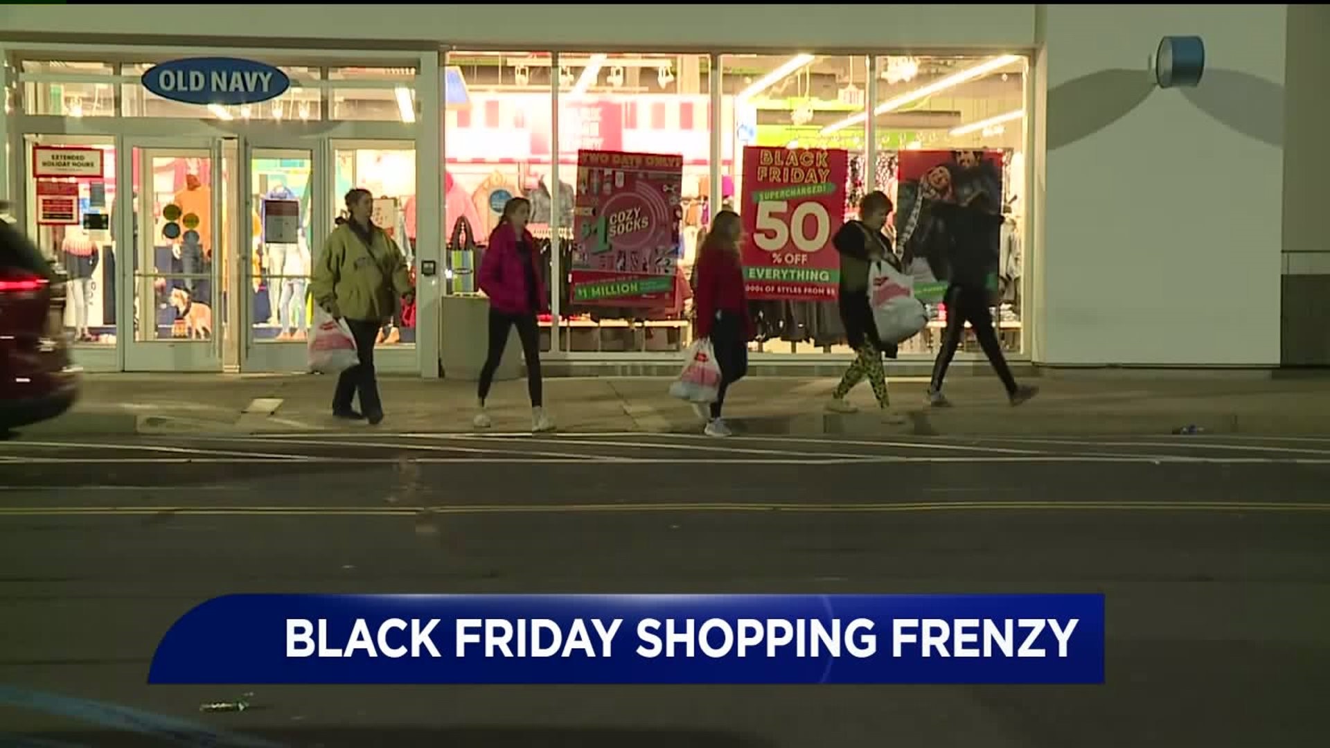 Black Friday Shopping Frenzy at Old Navy