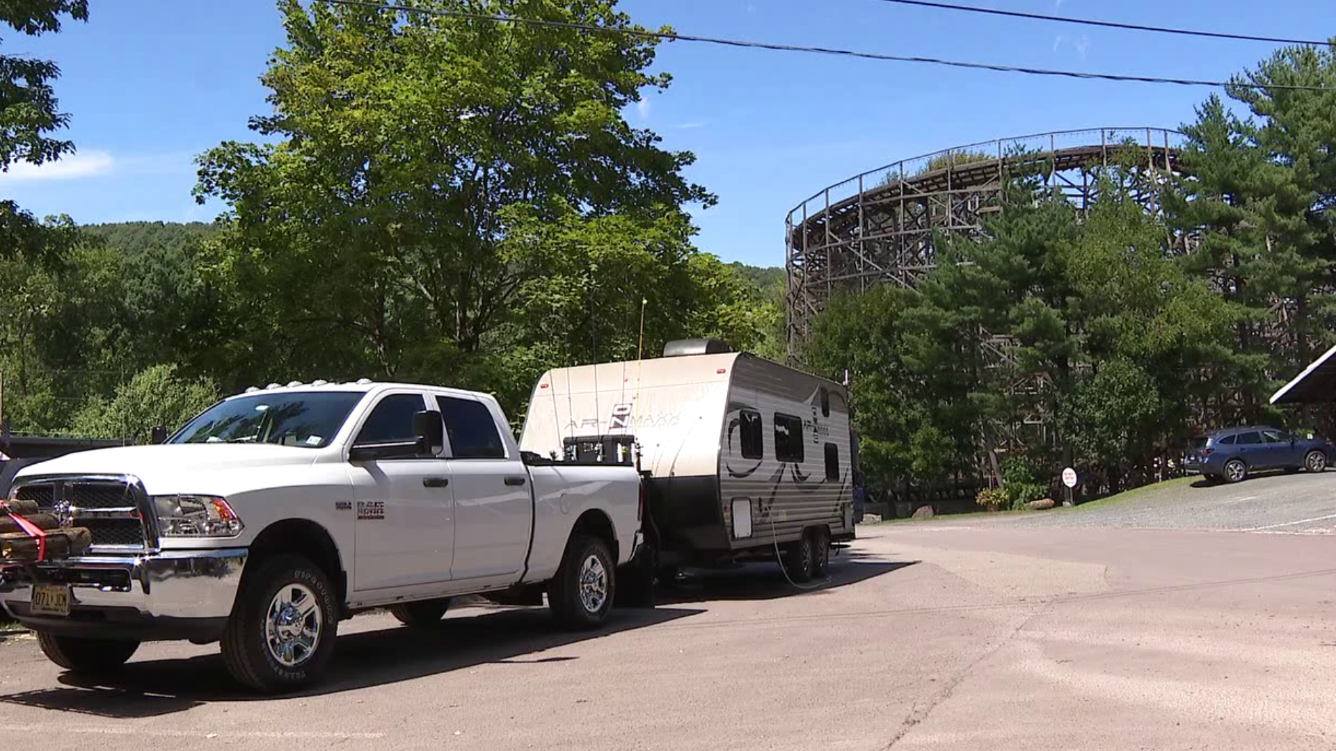 Between Knoebels' two campgrounds, almost 800 campsites are filled.