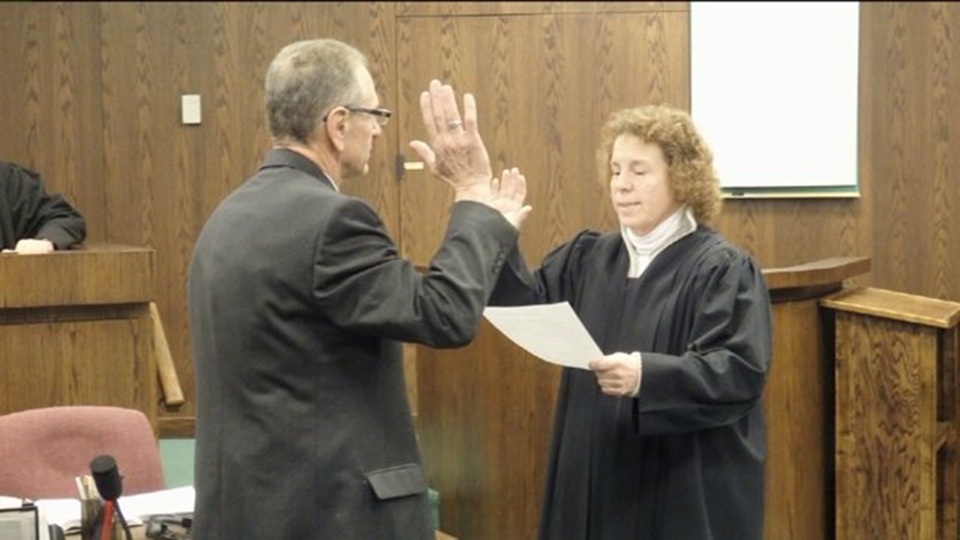 Interim Lycoming County Commissioner Sworn In