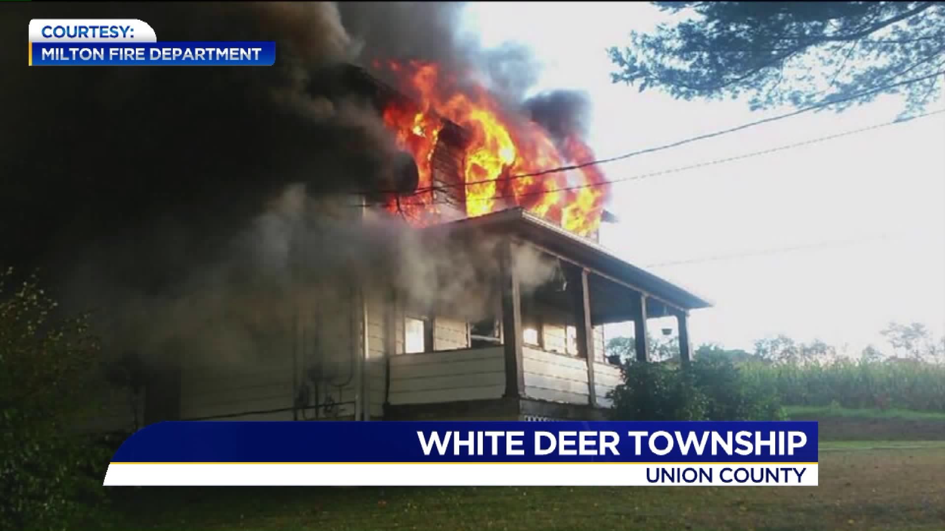 Union County Home Gutted by Flames