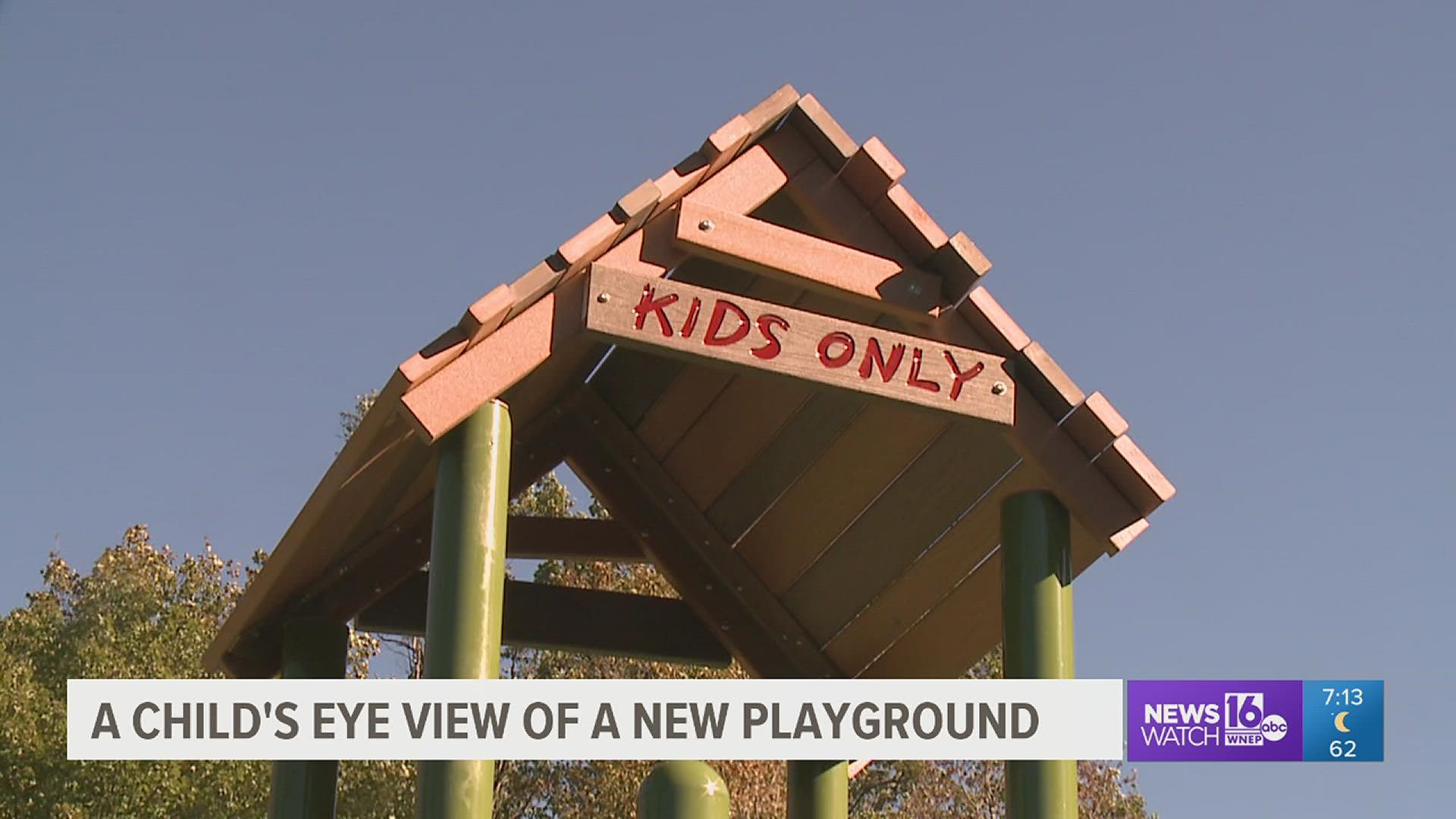 A nature-themed playground in Dallas Township for children 2 to 12 years old.