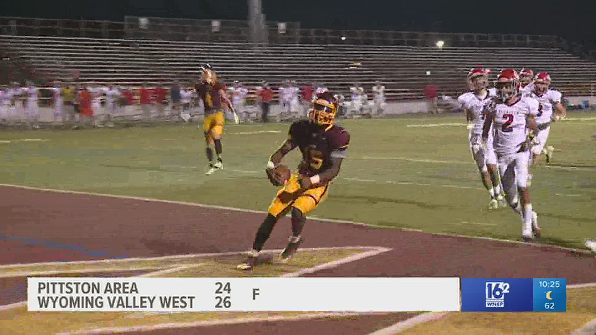 Pittston Area vs Wyoming Valley West HSFB Week 3