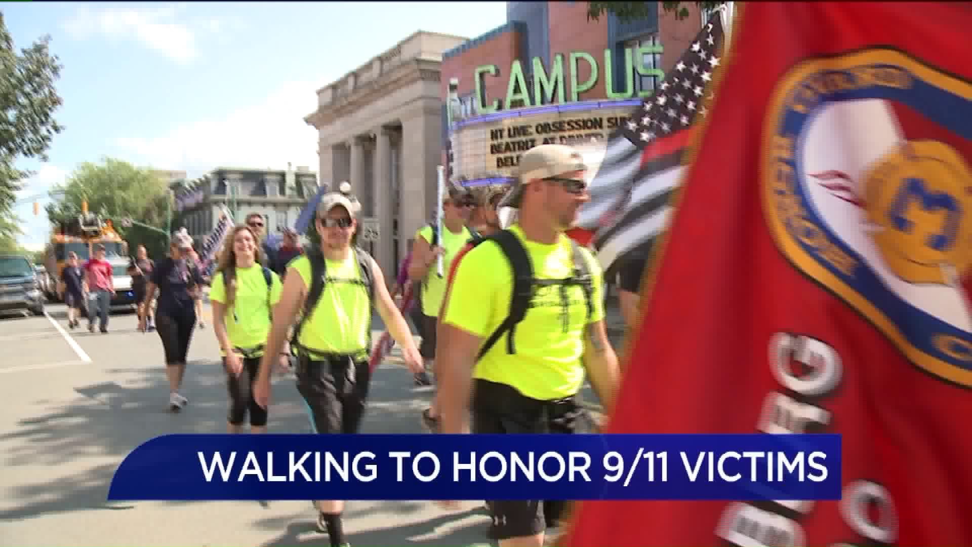Firefighters Walk More Than 30 Miles To Honor 9/11 Victims