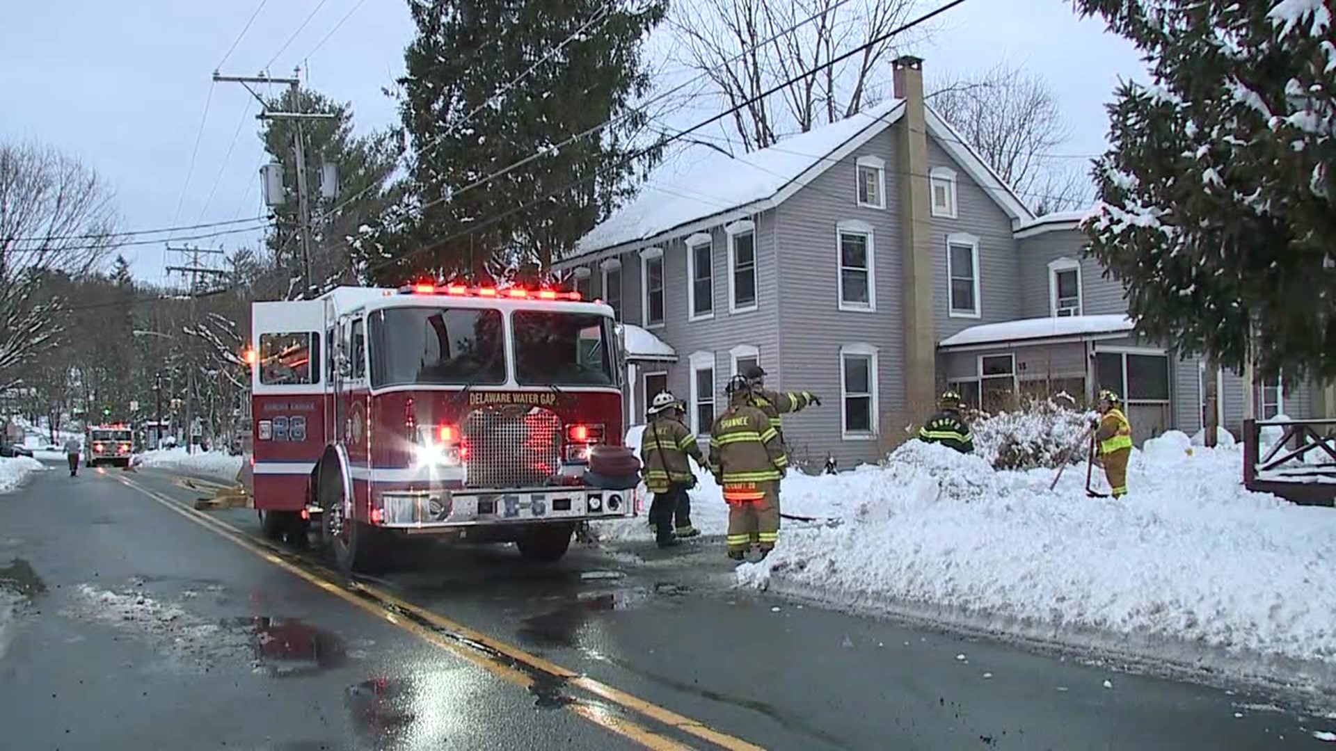 Fire crews say an electrical issue with the dryer sparked flames in one home.