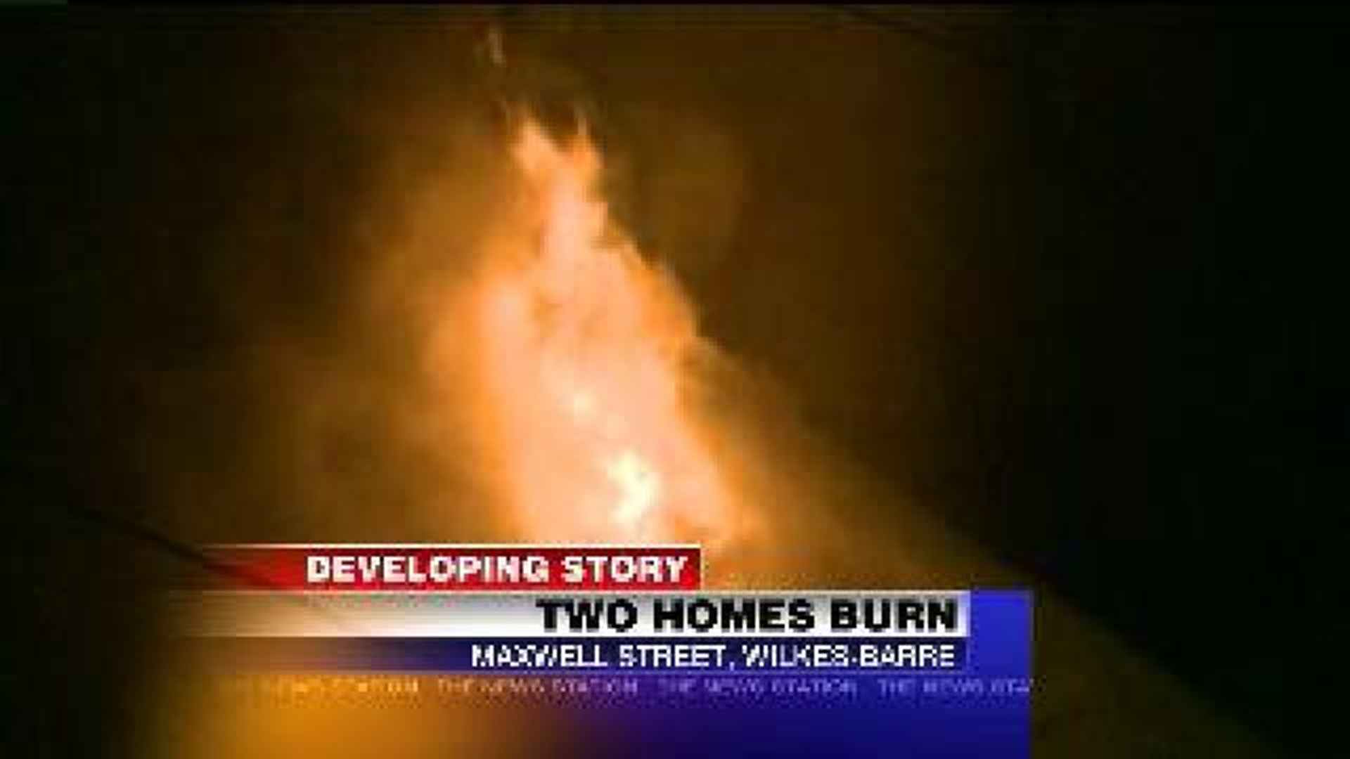 Firefighters Battle Flames in Two Homes